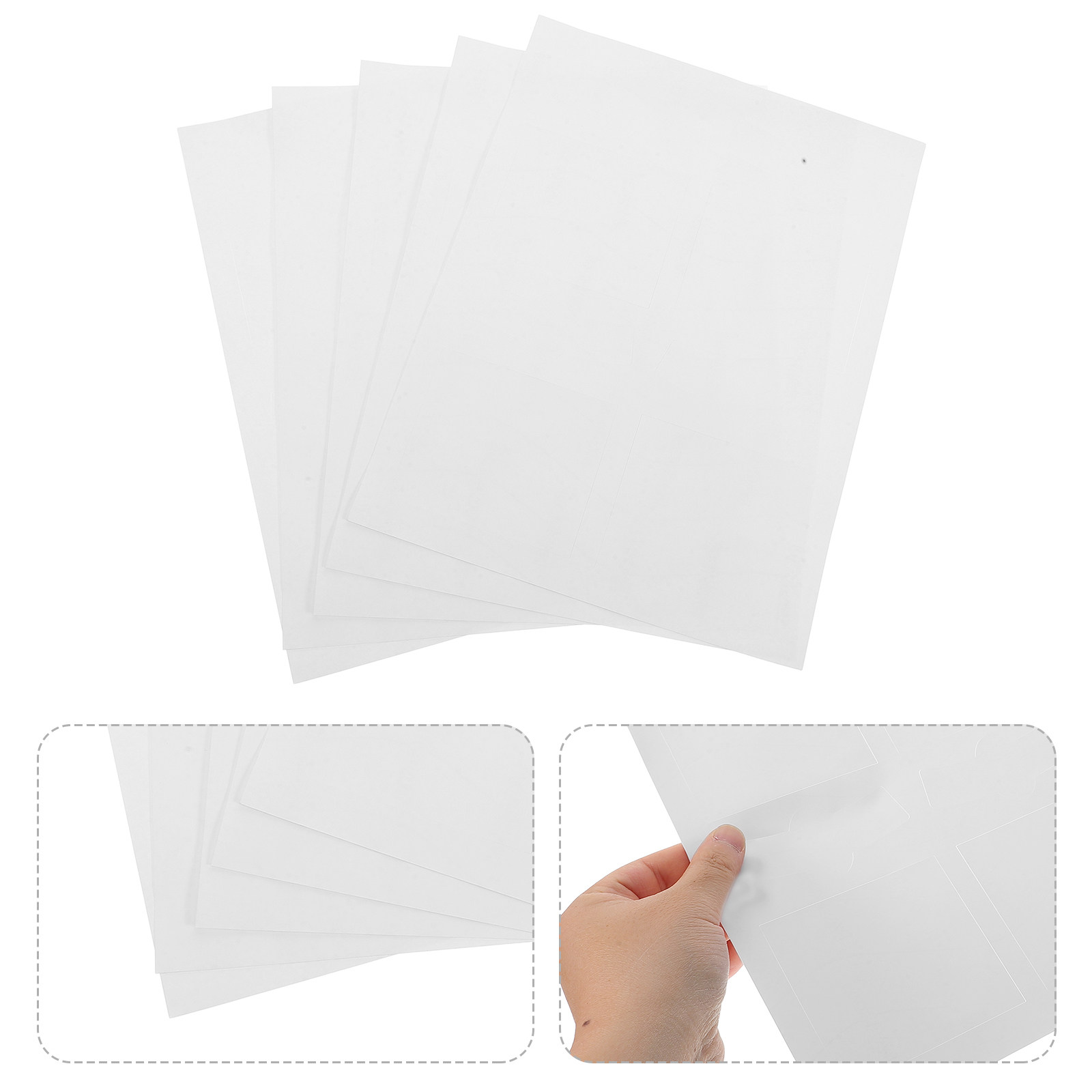 Sticker Label Template - 10 feuilles d'étiquettes autocollantes imperméables pour