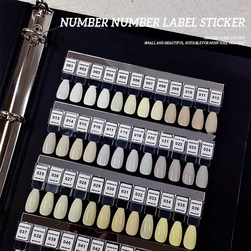Sticker Label Template - NO.1-240 vernis à ongles numéro autocollant