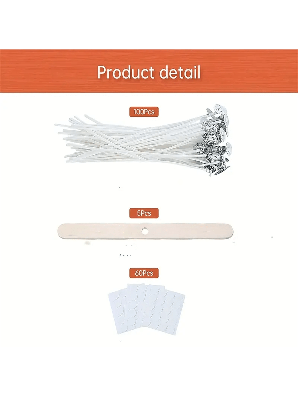 100 pièces mèche de bougie en  - Cotton Wick 6 Inch avis et prix