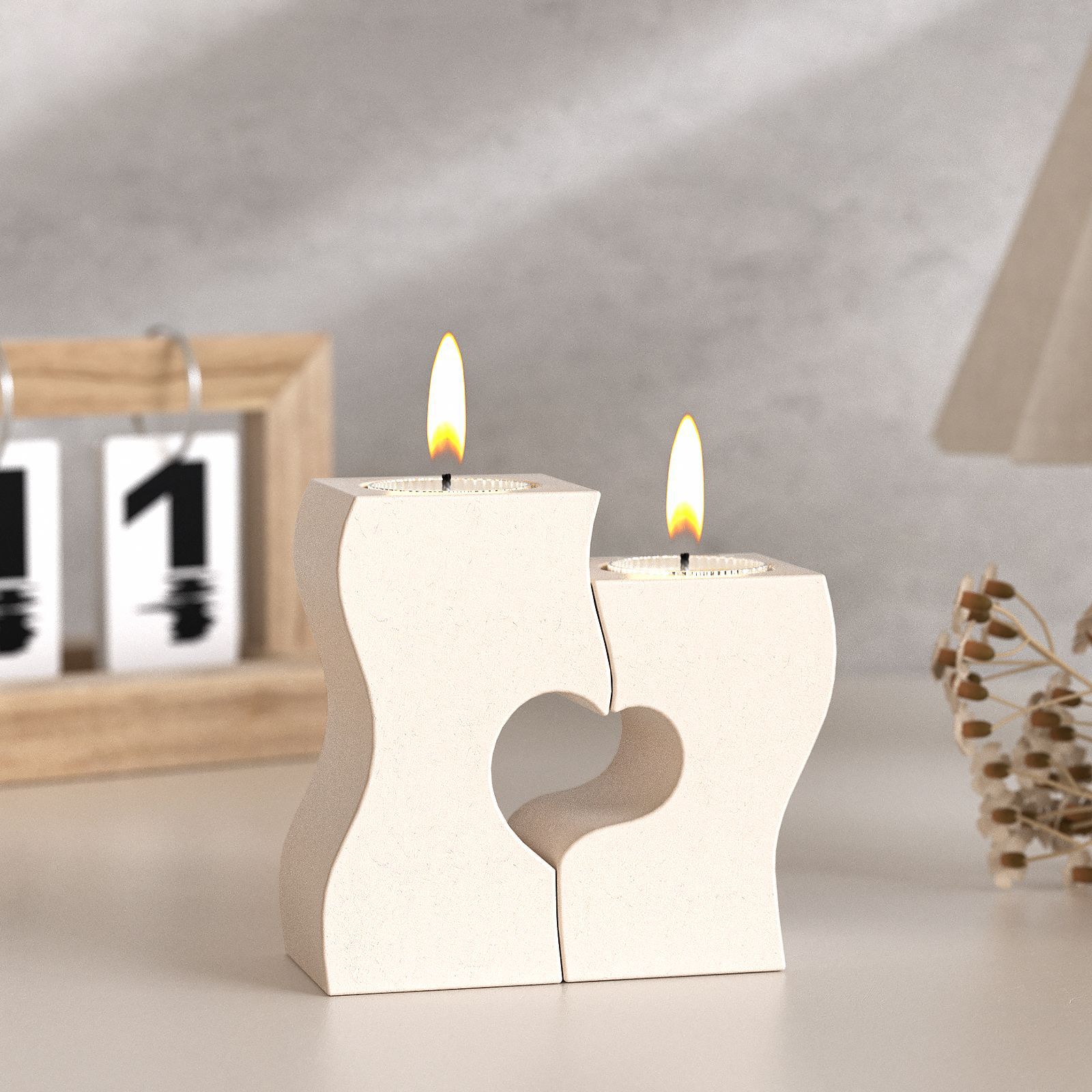 S coeur chandelier Silicone mo - Candle Souvenir avis et prix